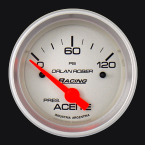 316P120 - MANOMETRO 120PSI - PLATA